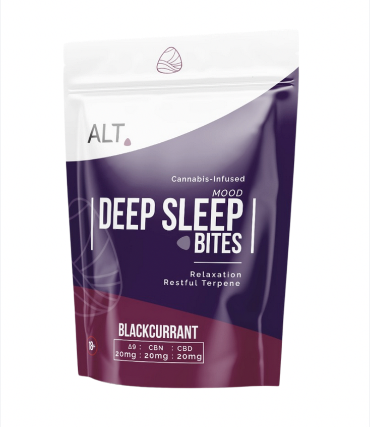 ALT Deep Sleep Relaxation Bites (10 Pack CBD Blackcurrant)